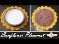 Giant Sunflower Placemat - Table Setting, Centerpiece - Crochet Pattern & Tutorial