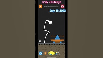 Squiggle drop - daily challenge July 18 2023 | move the handcar #applearcade #squiggledrop