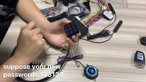 Cardot tell you how to modify smart car alarm key pad passwords