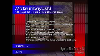 Higurashi When They Cry Hou – Ch.8 Matsuribayashi Gameplay (PC Game)