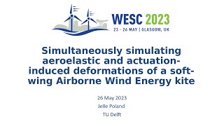 Simulating aeroelastic & actuation-induced deformations of a soft-wing airborne wind energy kite screenshot 2