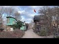 Copenhagen - Christiana walking tour  - 4K - (Hippie community/Frozen lake/Chased by dog)