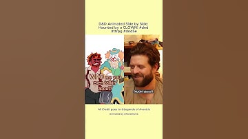 D&D Animated Side by Side: Haunted by a CLOWN! #dnd #ttrpg #dnd5e