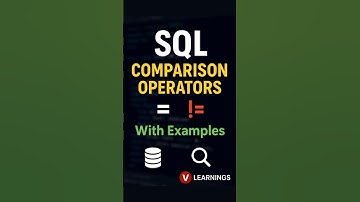 SQL Comparison Operators (=, !=) Explained with Examples.