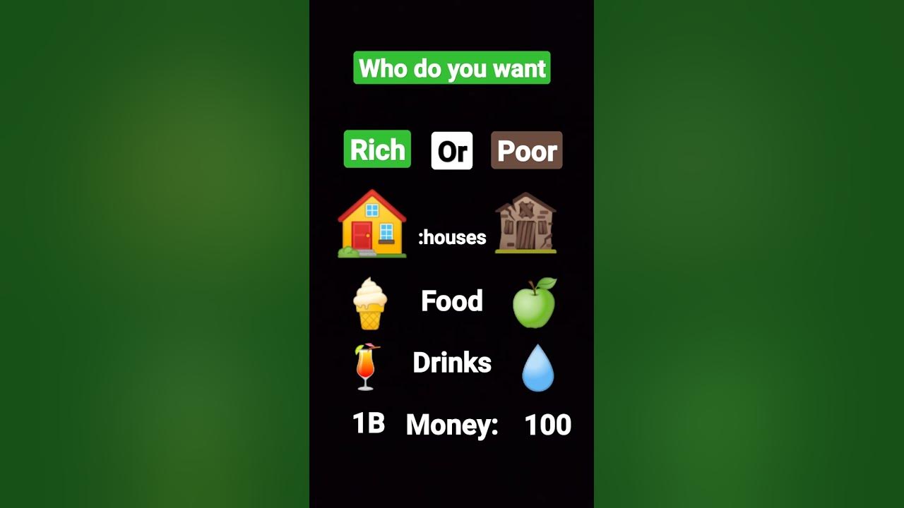 Rich Or Poor YouTube rich-or-poor-youtube
