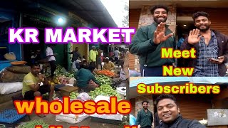 Bangalore Low price fresh vegetables Wholesale Market | KR Market Bangalore Tour, Prices