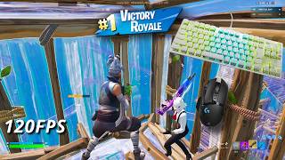 【ASMR/Fortnite】Vulcan TKL White G502 🤩 1v1 🏆 Satisfying Keyboard &amp; Mouse Sounds 120 FPS 4K