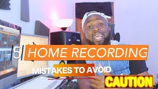 5 Home Studio Recording Mistakes Made By Artist