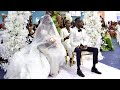 Watch Musician Akwaboah & his beautiful bride arrive to seal their love with their white wedding.