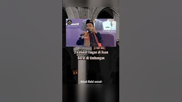 2 kalimat ringan di lisan berat di timbangan - Ustadz Abdul somad #shorts