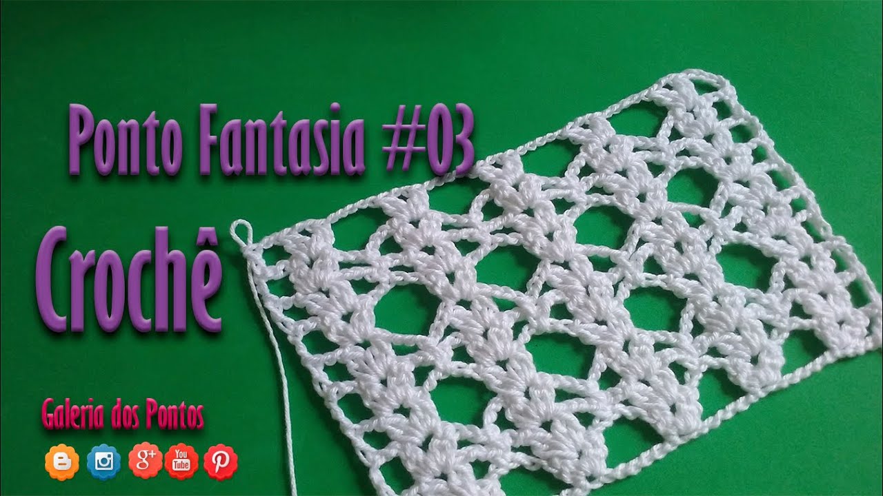 Crochê: Ponto Fantasia #3