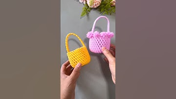 Basket from fruit net