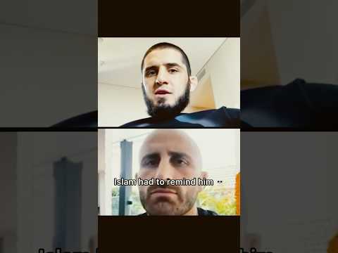 Islam Makhachev had to remind Alex Volkanovski 😂