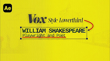 Create VOX Style Lower Thirds in After Effects | Modern Text Animation Tutorial (Beginners Friendly)