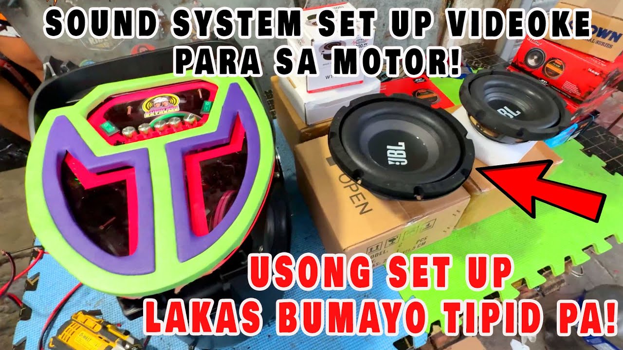 PARANG NASA RECTO BAGONG GAWA SOUND SYSTEM SET UP GAWANG PINOY SOUND SYSTEM SINALPAK SA MOTOR!