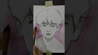 رسم شخصية BTS بطريقة سهلة جدا #رسم_سهل