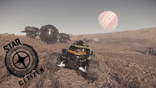 Star Citizen | Cruising On Daymar In A Cyclone-TR | Free Roam Example | Cyclone-TR Gameplay