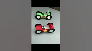 كيفية صنع سيارة من الورق 