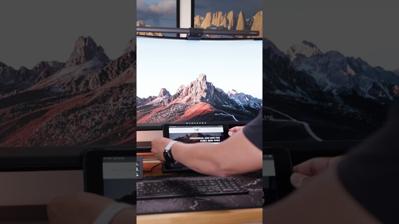 The Adjustable Tablet Holder for the DeskRail! 