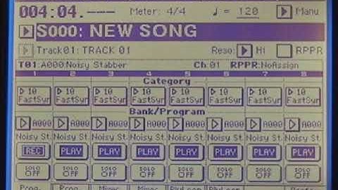 Korg Triton Video Tutorial - Sequencing 4: Recording Using Arpeggios