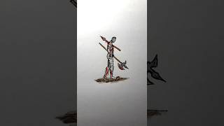 drawing stickman broken poses #art #drawing #tutorial #sketch #howtodraw #fyp #broken