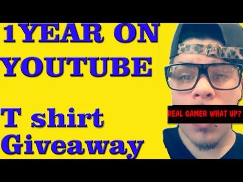 T-Shirt GIVEAWAY!! & 1 Year On Youtube! (CLOSED)
