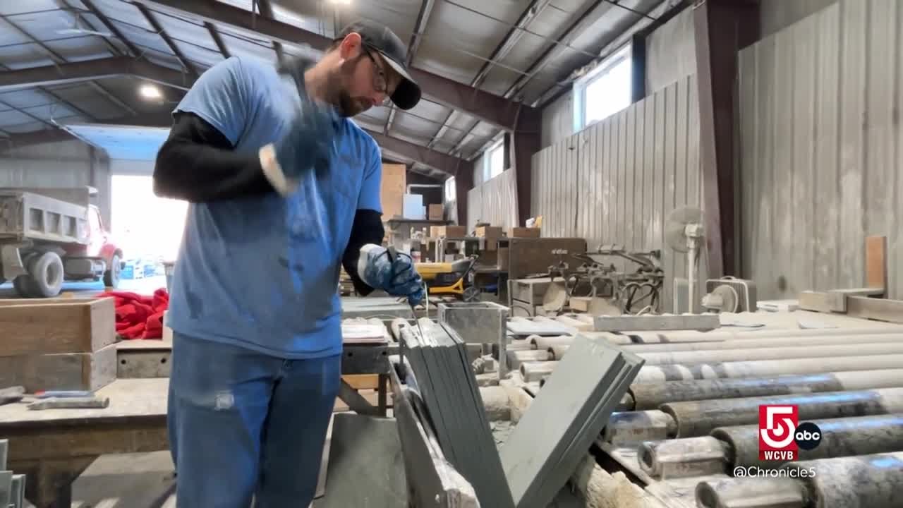 Famous Vermont slate found in abundance in Poultney, Vt.