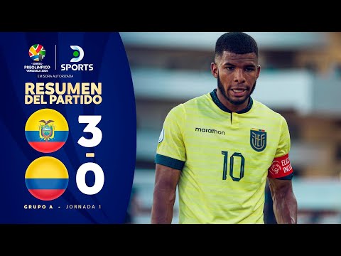 Tres puntos para los ‘Tri’: Ecuador ganó 3-0 a Colombia en el Preolímpico Sub 23