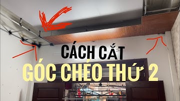 Cách cắt góc chéo thứ 2 trần nhựa nano. Làm góc chéo nhanh xem xong ai cũng làm được