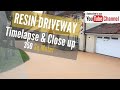 Resin driveway installation - resin bound paving Nationwide - Timelaspse and close up