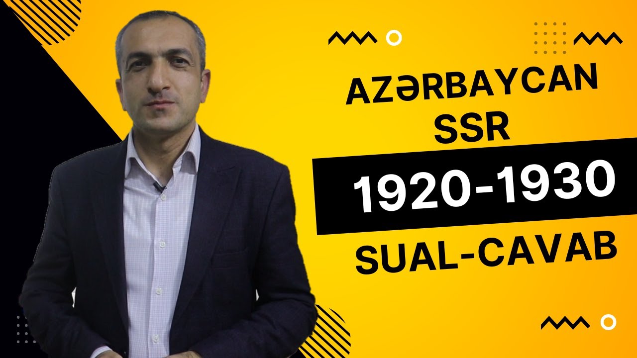 Ramal Alıyev / Sual - Cavab / Azərbaycan SSR 1920-1930 illərdə