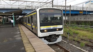 209系2100番台マリC617編成 各駅停車千葉行き東千葉駅発着シーン