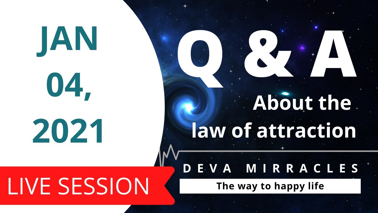 (JAN 04, 2021) Live Session | Q & A about The law of attraction in Tamil | Deva Mirracles
