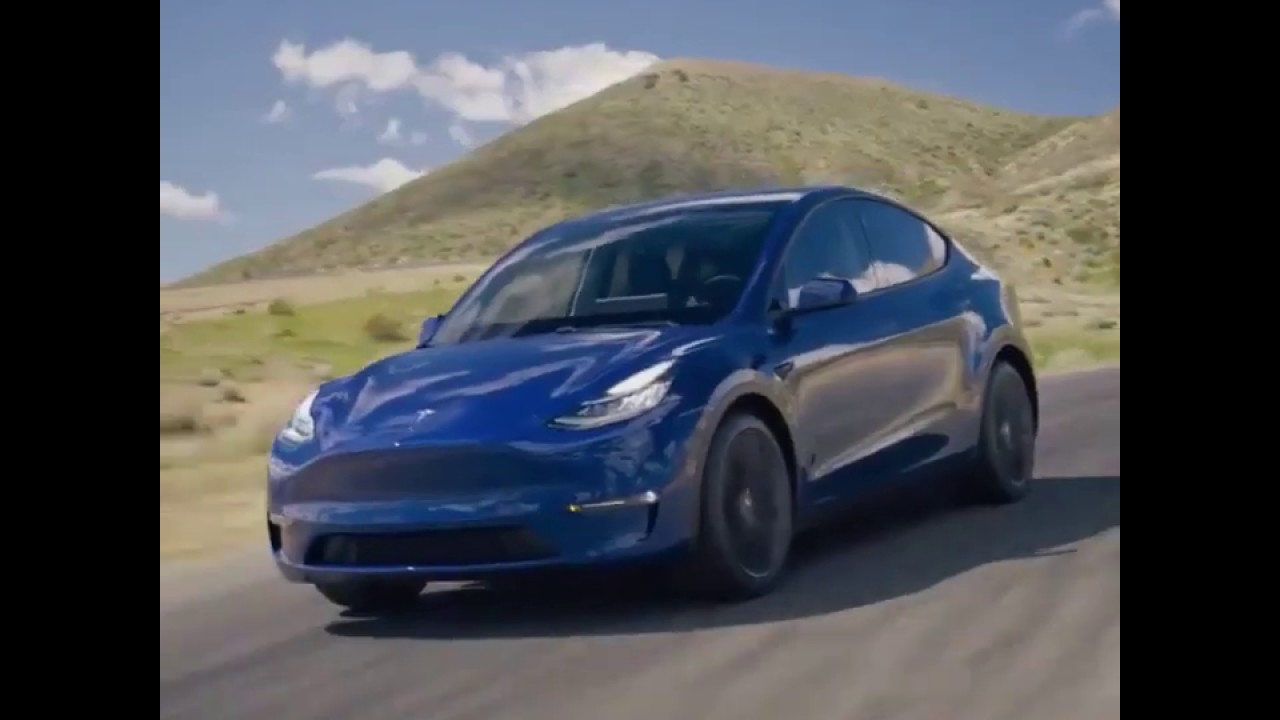 Tesla Model Y in motion YouTube