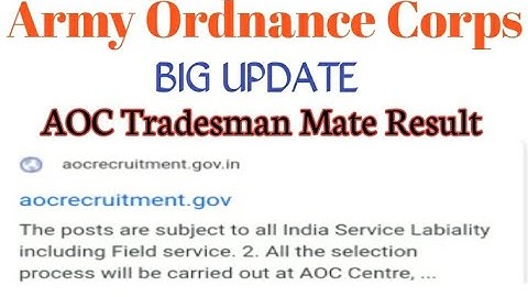 AOC Tradesman Result 🤩 Big Update.