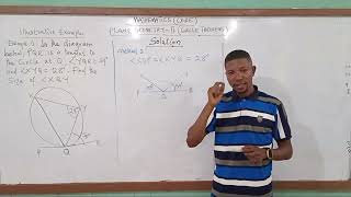 ILLUSTRATIVE EXAMPLE - PLANE GEOMETRY - II ( CIRCLE THEOREMS) - METHOD - 2