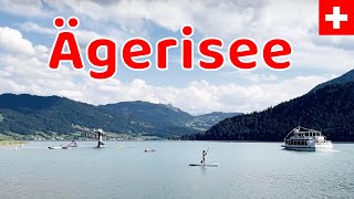 Aegeri glacial lake in the Canton of Zug, Switzerland 🇨🇭