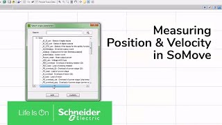 Measuring Position & Velocity on Lexium 32 Servo Drives in SoMove | Schneider Electric Support