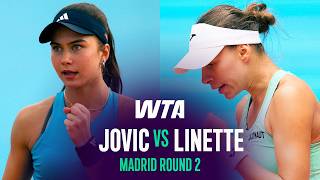 Iva Jovic vs. Magda Linette | 2026 Madrid Round 2 | WTA Match Highlights