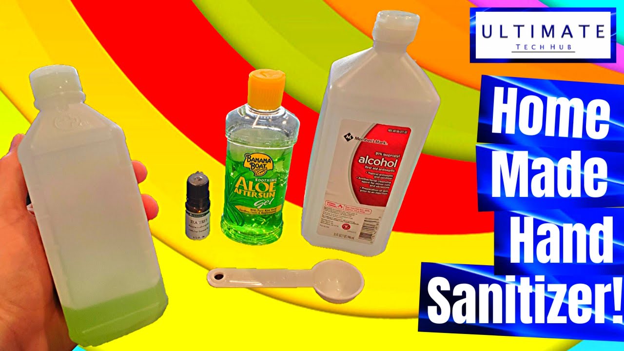 How To Make Your Own Hand Sanitize! QUICK & EASY! 3 INGREDIENTS! - YouTube