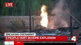 5 injured in overnight house explosion in Madison County