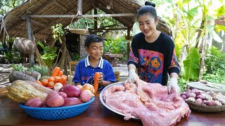 Download Lagu Free from school chef Seyhak help mother cooking | Deilicious beef curry cooking MP3 Download Lagu Free from school chef Seyhak help mother cooking | Deilicious beef curry cooking MP3
