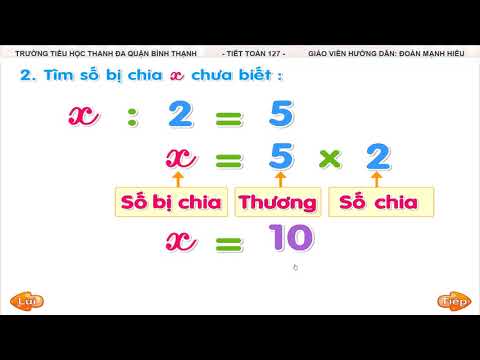 Toán: Tìm số bị chia