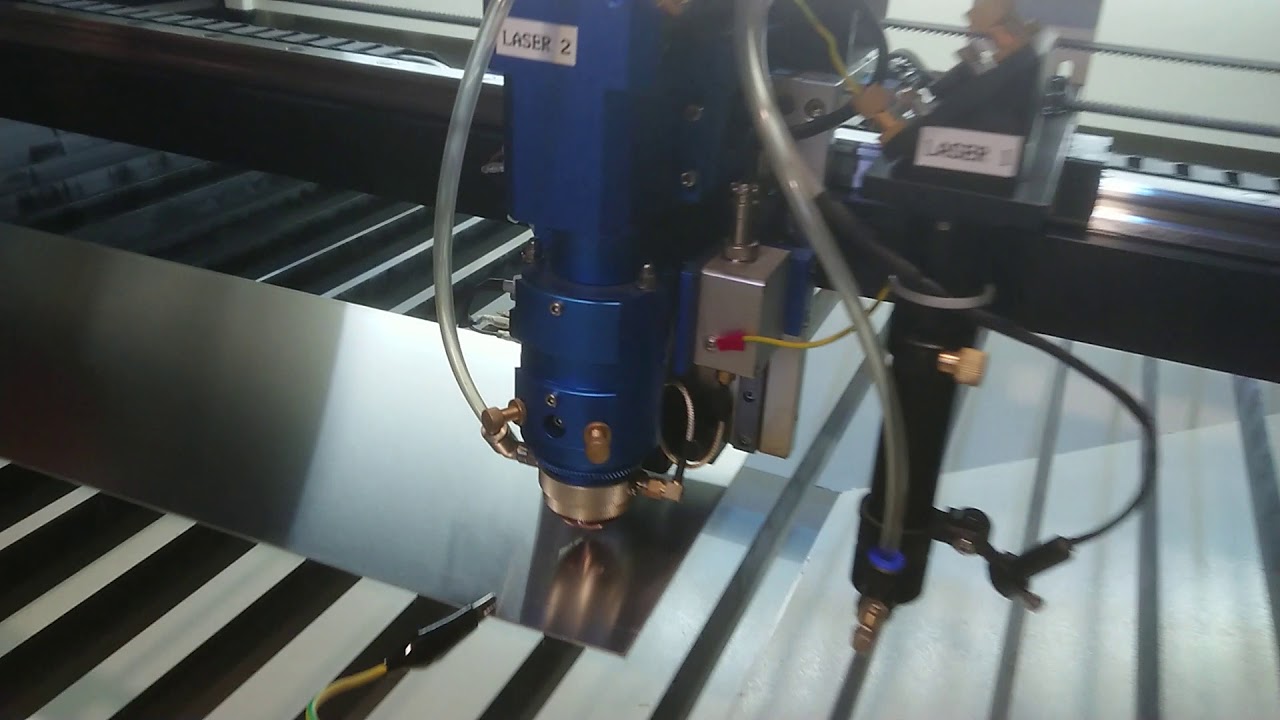 CO2 Metal cutting head calibration capacitance setup. YouTube