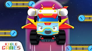 몬스터 타요의 높이 점프 | 타요 몬스터트럭 | 몬스터차 운전놀이 경찰차 소방차 구급차 중장비 폴리스 엠뷸런스 달리기 경주 자동차게임 | 꼬마버스 타요 | KIGLE GAMES screenshot 5