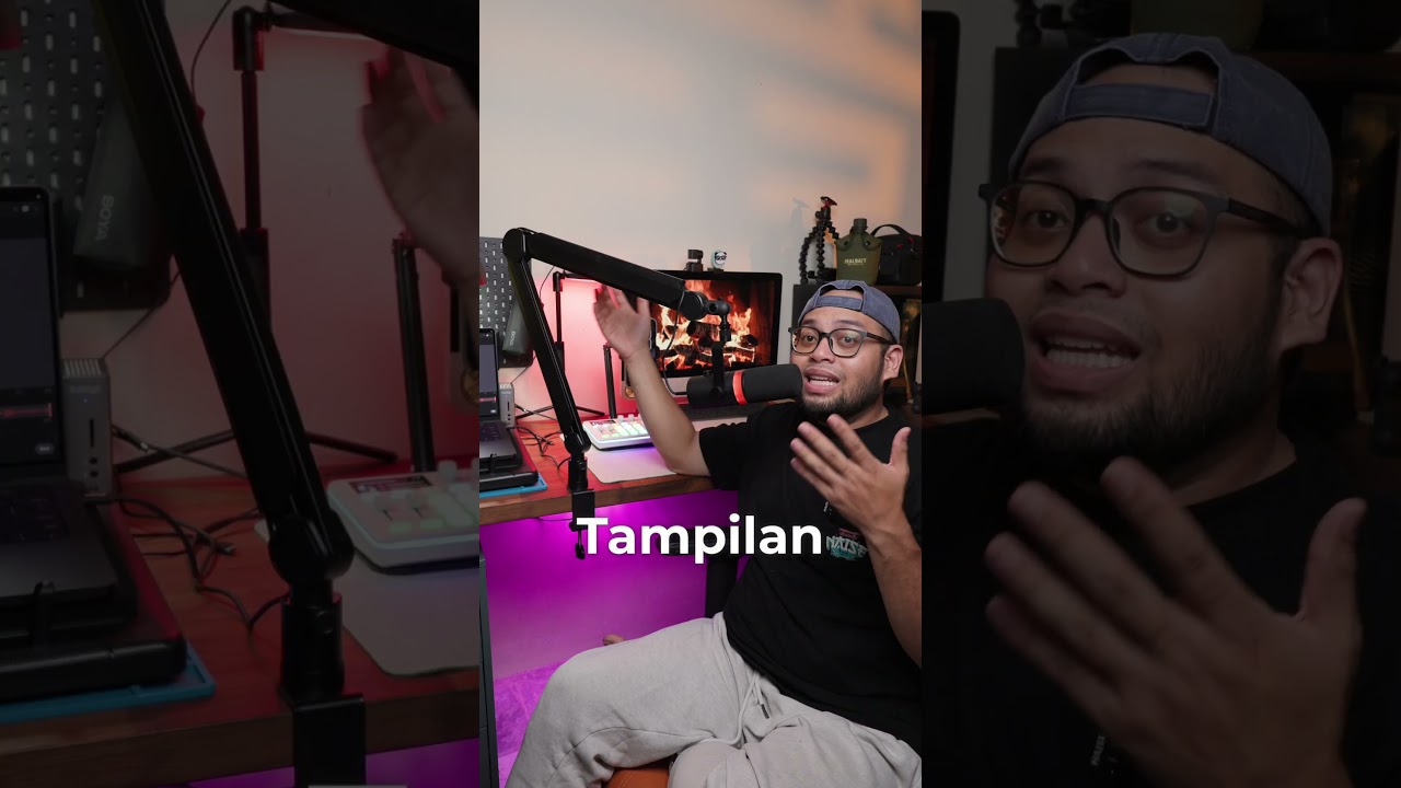 Mic arm terbaru daripada semnlan , ala ala podcast.. and dj radio 🤣 