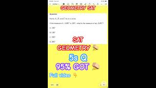 95% Get This Wrong: SAT Math Circles Geometry #satmaths #shorts