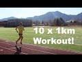 10 x 1km LT Workout | Sage Canaday Training for a sub 2:19 Marathon