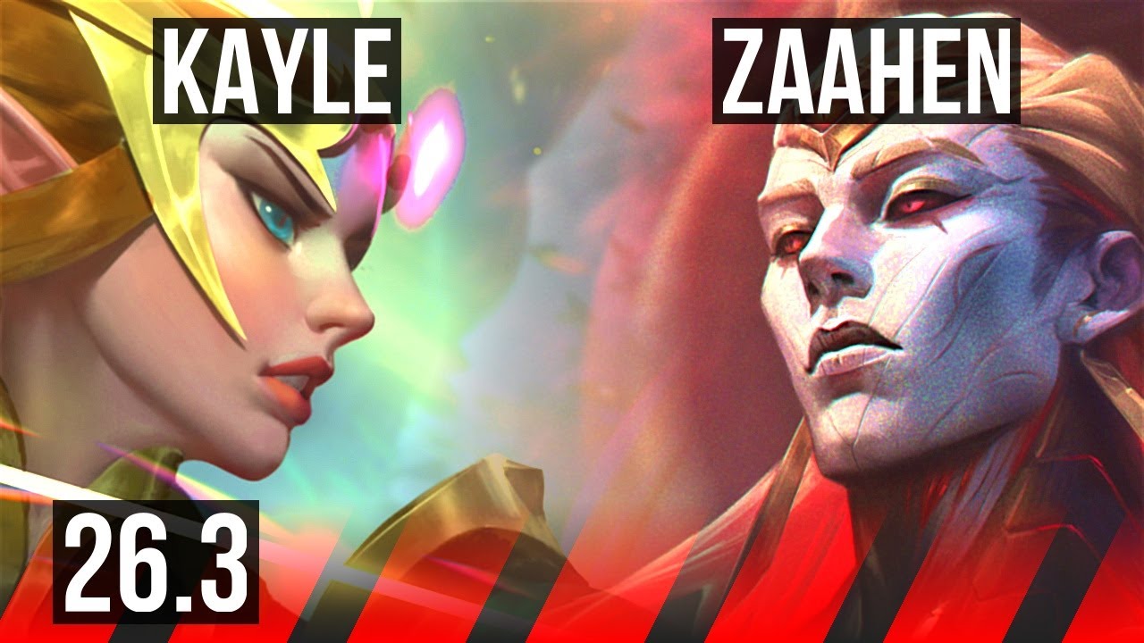 KAYLE vs ZAAHEN (TOP) | EUW Master | 26.3