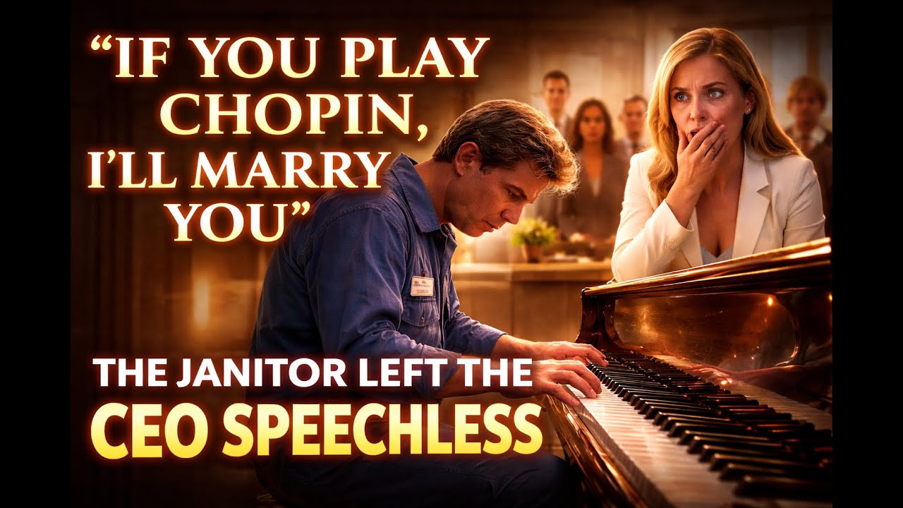 “If You Play Chopin, I’ll Marry You” — The Janitor’s Piano Left the CEO Speechless